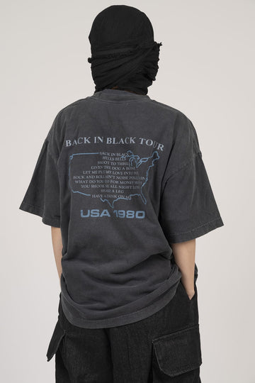 America Tour1980 Washing Short Sleeve T-shirt